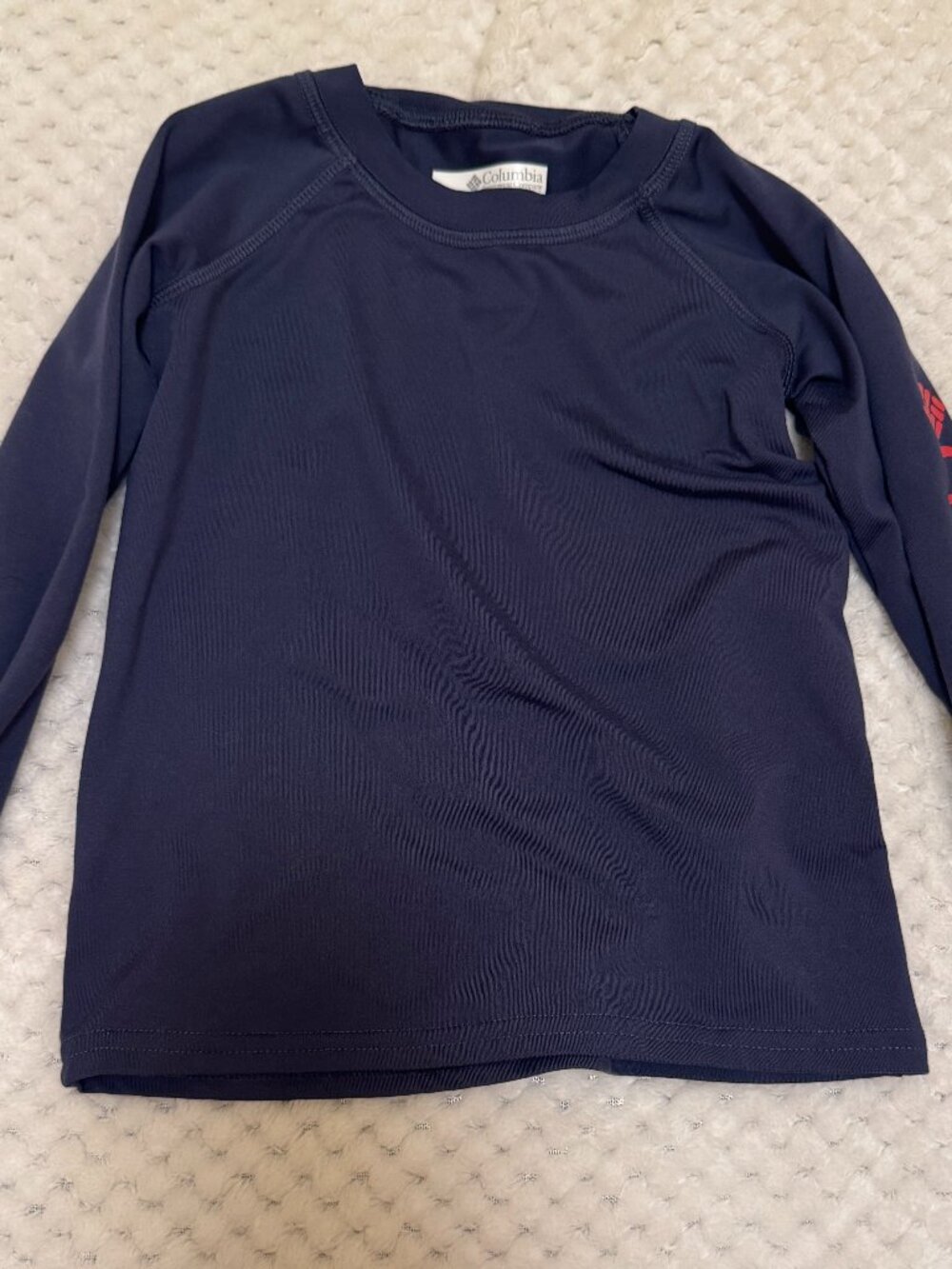 Columbia Omni-Shade Navy Long-Sleeve Rash Guard Sun Shirt 4T